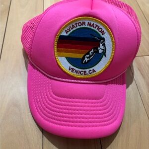 Aviator Nation Pink Mesh Cap